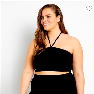 Eloquii Halter crop top